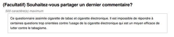 consultation publique TPD blog le petit vapoteur